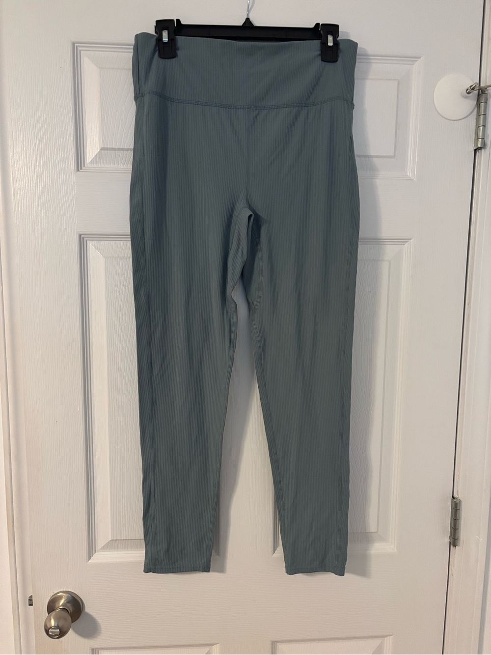 Crane Ribbed Tummy Control Leggings Grey Green Women’s Medium